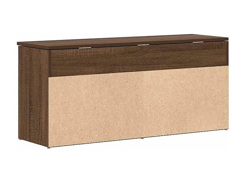 Banc à chaussures chêne marron 102x30,5x45 bois d'ingénierie