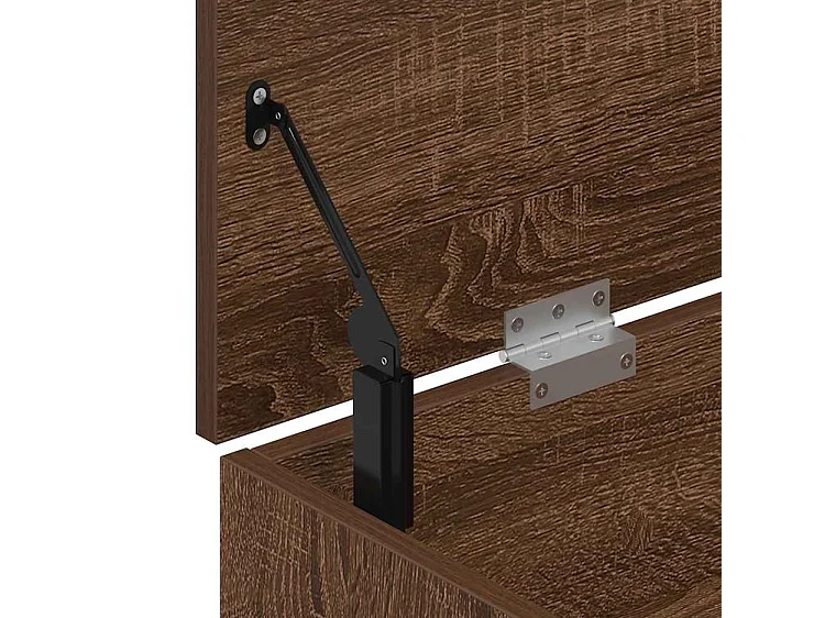 Banc à chaussures chêne marron 102x30,5x45 bois d'ingénierie