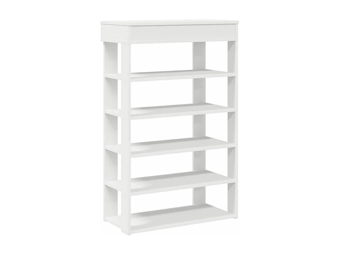 Étagère à chaussures blanc 60x30x98 bois d'ingénierie