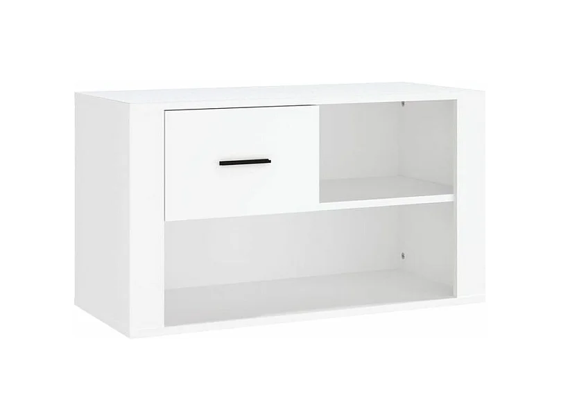 Armoire à chaussures Blanc 80x35x45 Bois d'ingénierie