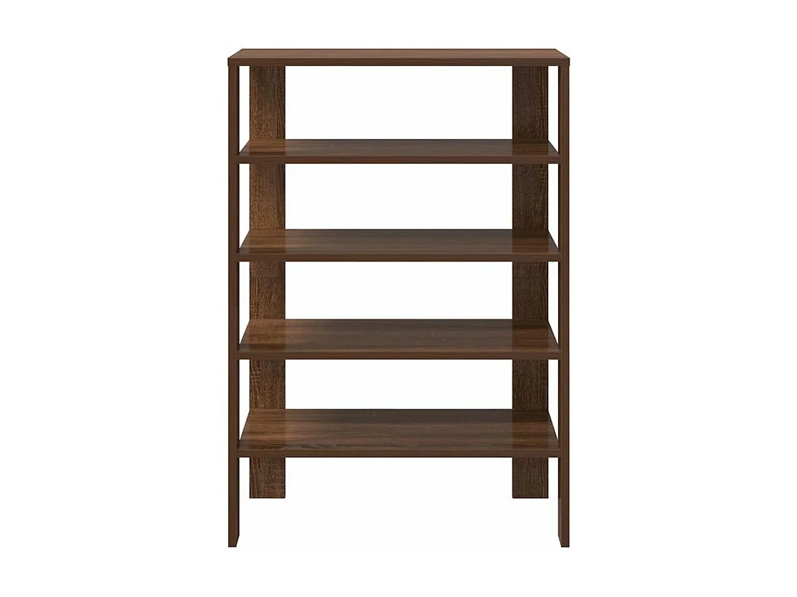 Étagère à chaussures chêne marron 61x32x87,5 bois ingénierie