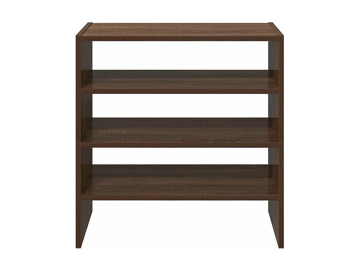 Étagères à chaussures 2 pcs empilable chêne marron 60x30x30,5