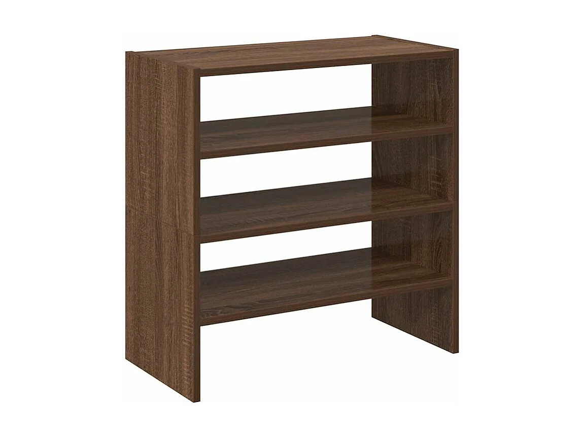 Étagères à chaussures 2 pcs empilable chêne marron 60x30x30,5