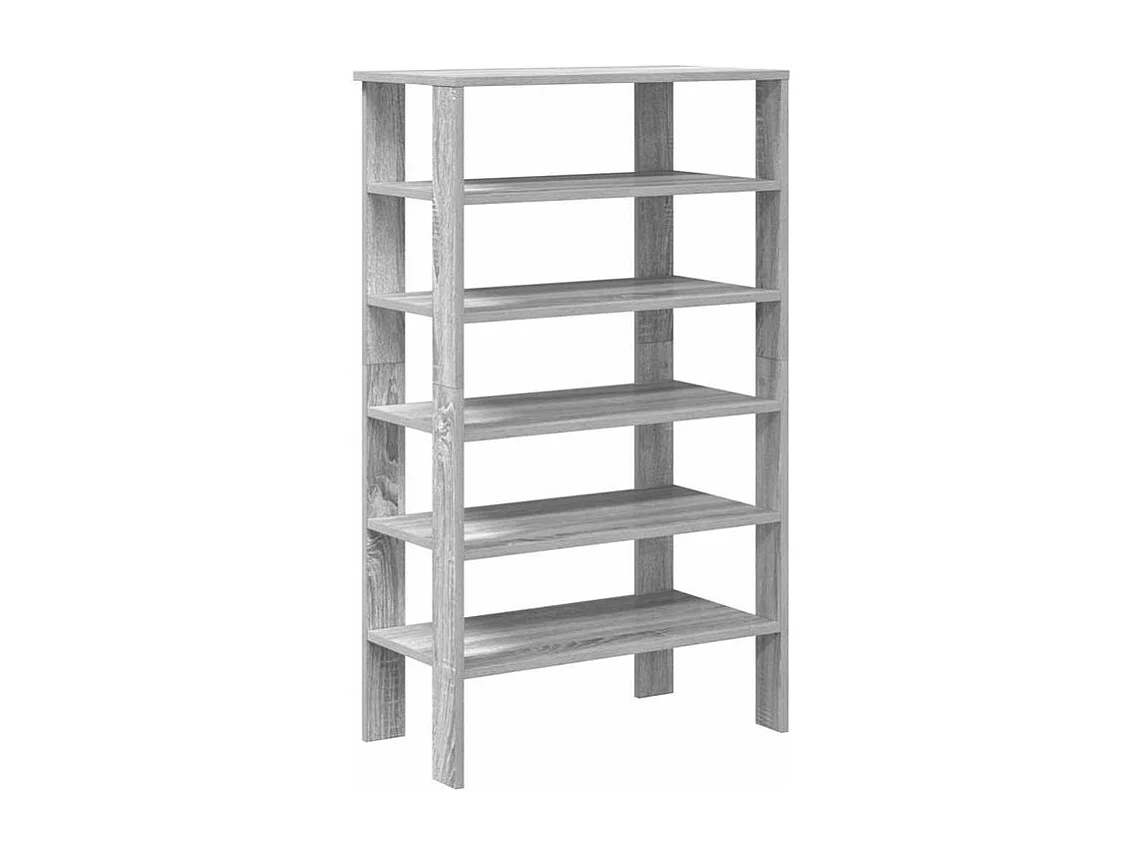Étagère à chaussures sonoma gris 61x32x105 bois ingénierie