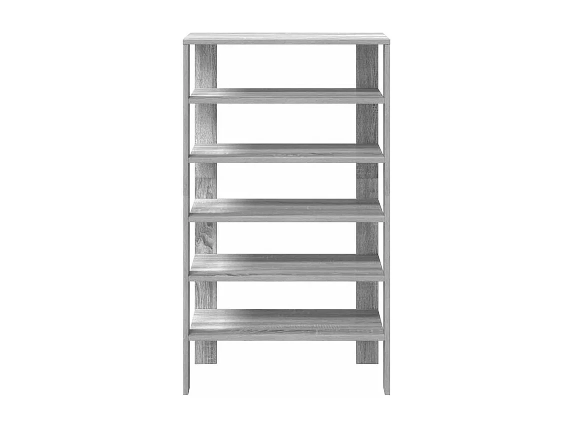 Étagère à chaussures sonoma gris 61x32x105 bois ingénierie