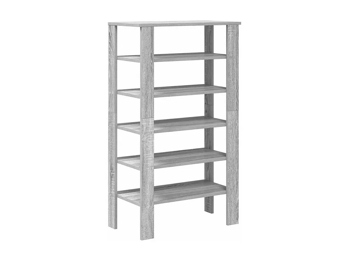 Étagère à chaussures sonoma gris 61x32x105 bois ingénierie