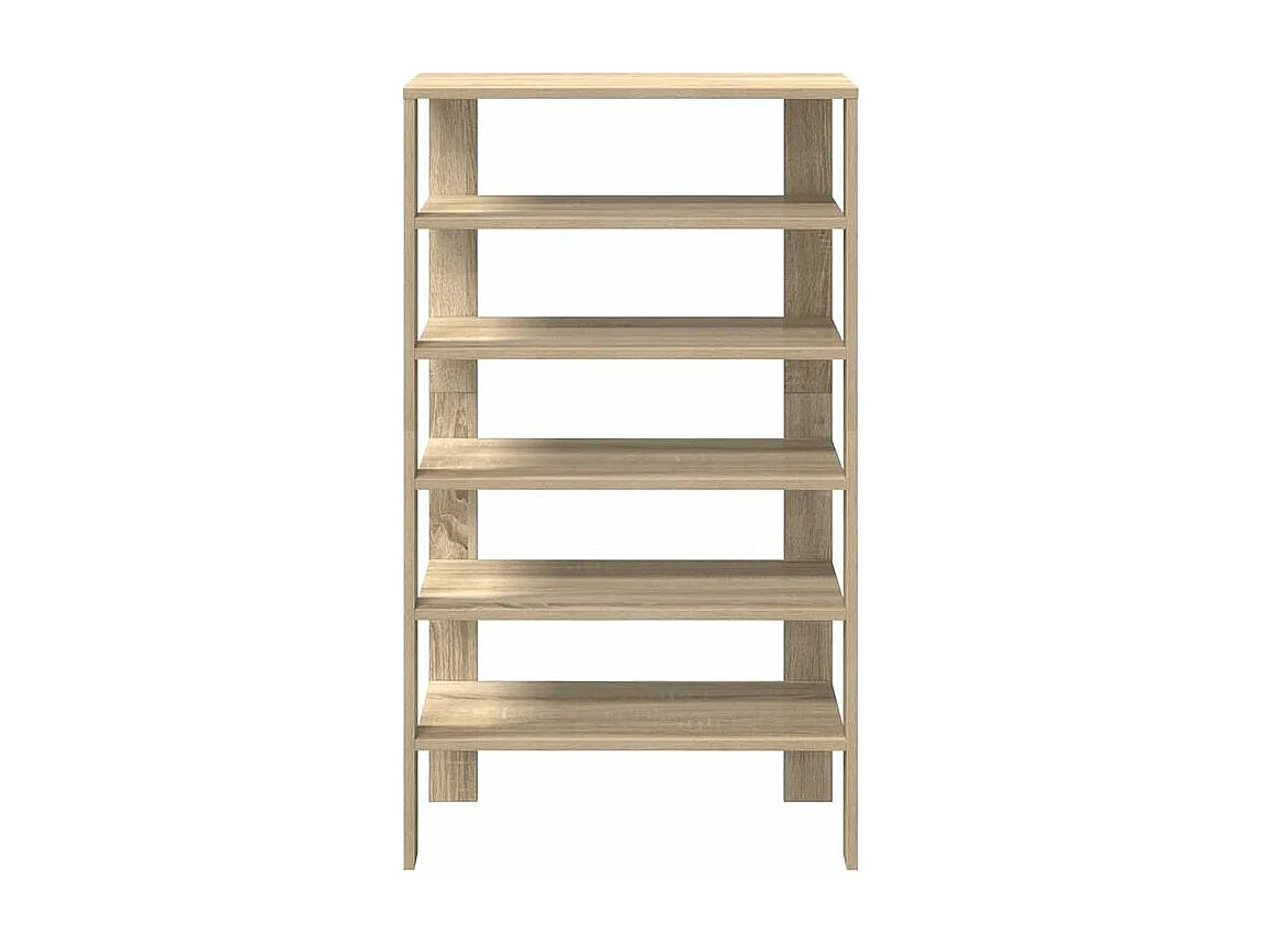 Étagère à chaussures chêne sonoma 61x32x105 bois d'ingénierie