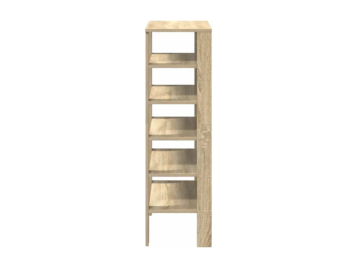 Étagère à chaussures chêne sonoma 61x32x105 bois d'ingénierie