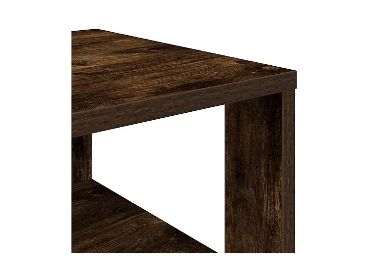 Étagère à chaussures chêne fumé 61x32x87,5 bois d'ingénierie