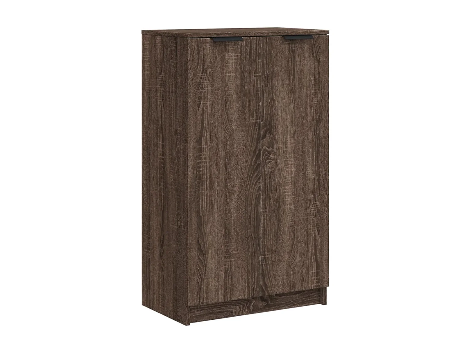 Armoire à chaussures multifonction avec petite penderie L59xP35xH100 - Simplicité et Solidité-Couleur Chêne clair