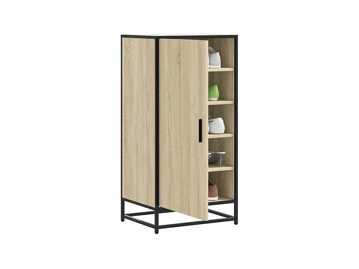 Étagère à chaussures chêne sonoma 48x38x97,5 bois ingénierie