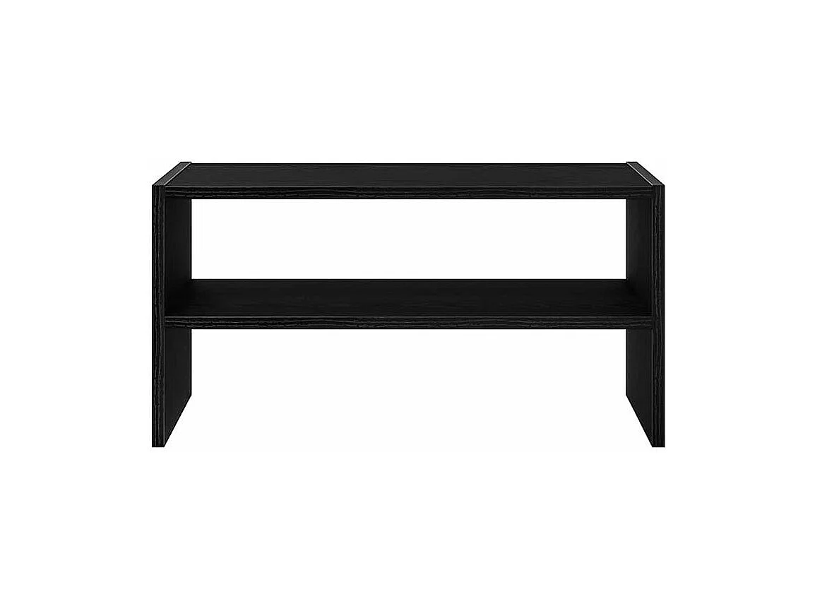 Étagère à chaussures 2 niveaux empilable – Solution Flexible et élégante pour le rangement-Couleur Noir