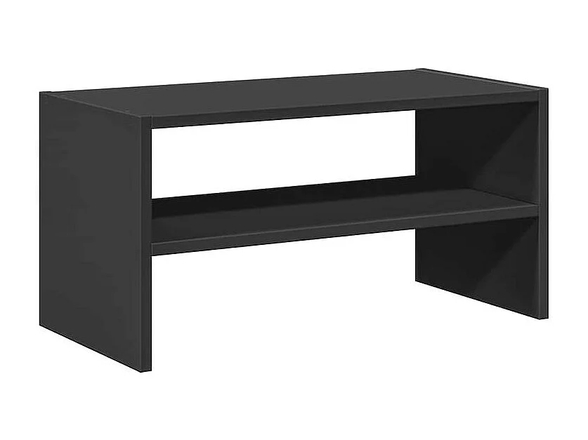 Étagère à chaussures 2 niveaux empilable – Solution Flexible et élégante pour le rangement-Couleur Noir