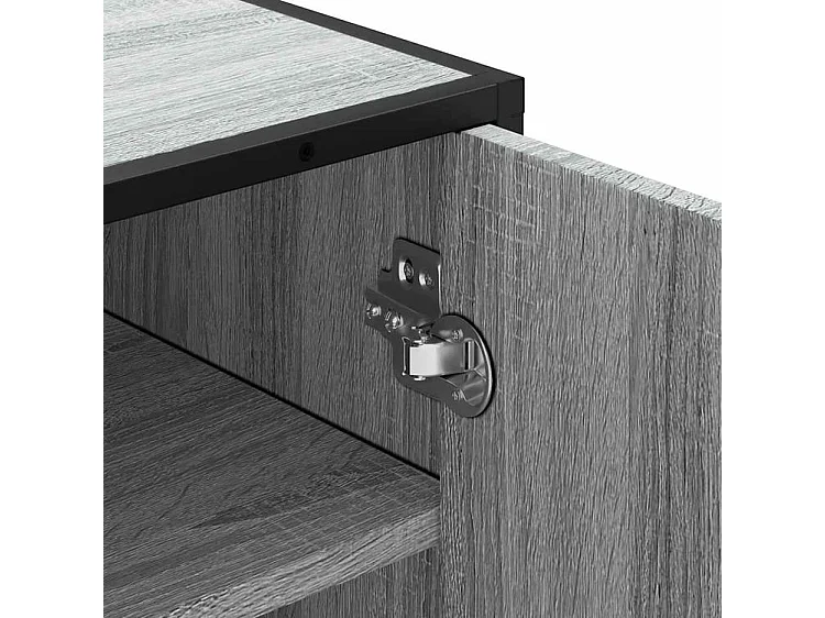 Étagère à chaussures sonoma gris 48x38x97,5 bois ingénierie