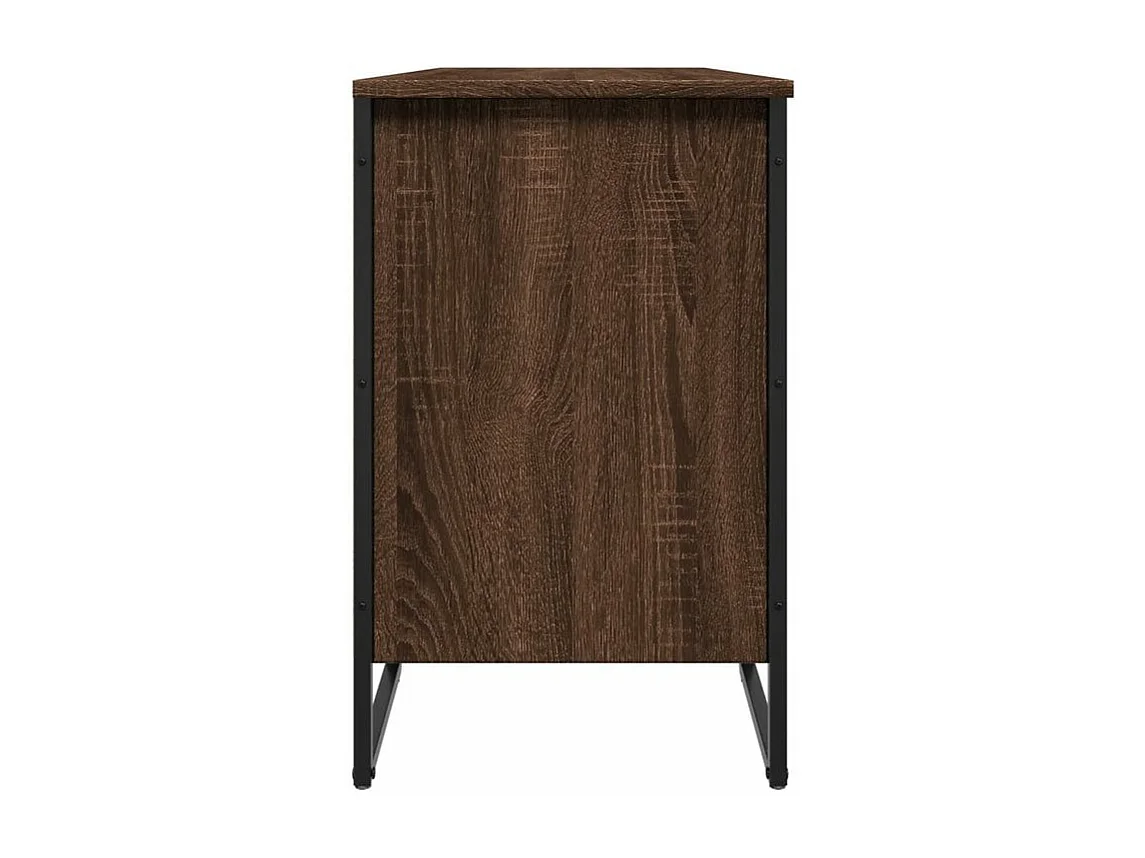 Armoire à chaussures chêne marron 90x38x61,5 bois ingénierie