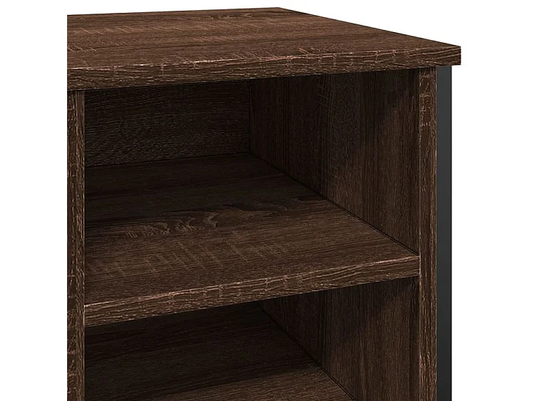 Armoire à chaussures chêne marron 90x38x61,5 bois ingénierie