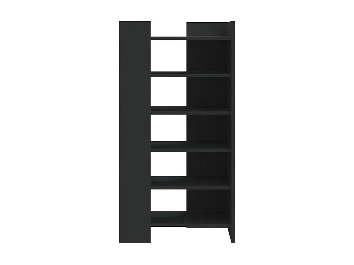 Armoire à chaussures noir 52x37,5x100 bois d'ingénierie