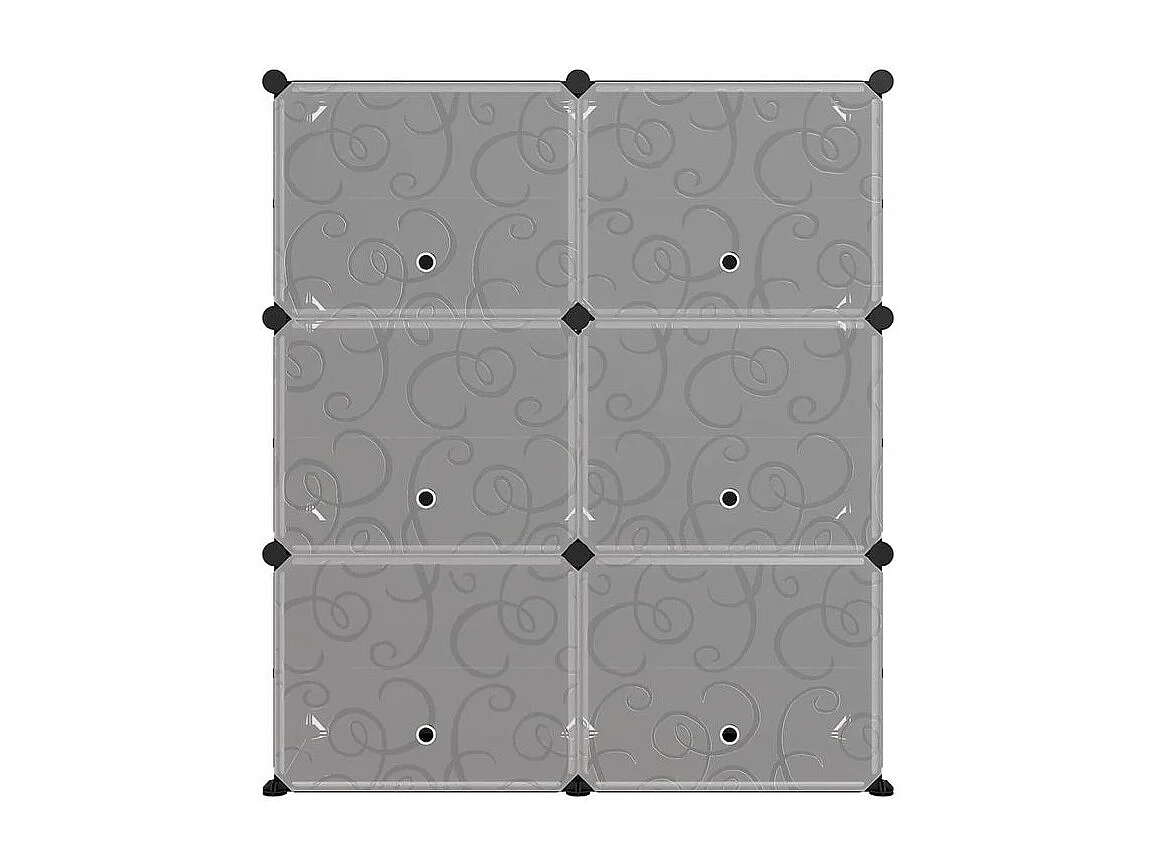 Étagère à chaussures Noir 84,5x31x93,5 PP