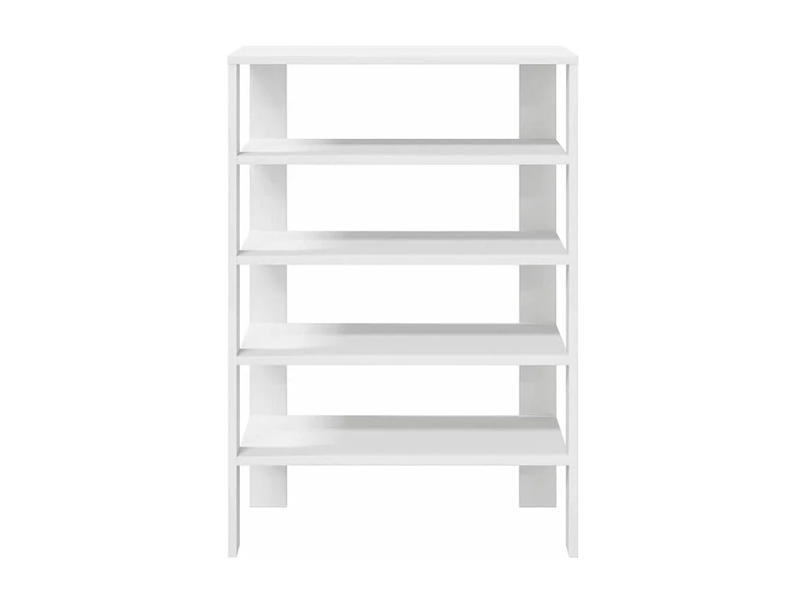 Étagère à chaussures blanc 61x32x87,5 bois d'ingénierie