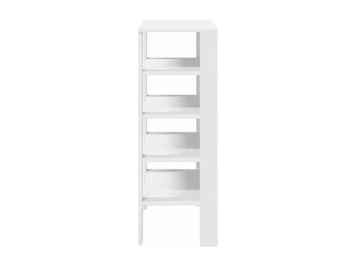 Étagère à chaussures blanc 61x32x87,5 bois d'ingénierie