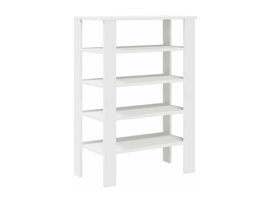 Étagère à chaussures blanc 61x32x87,5 bois d'ingénierie
