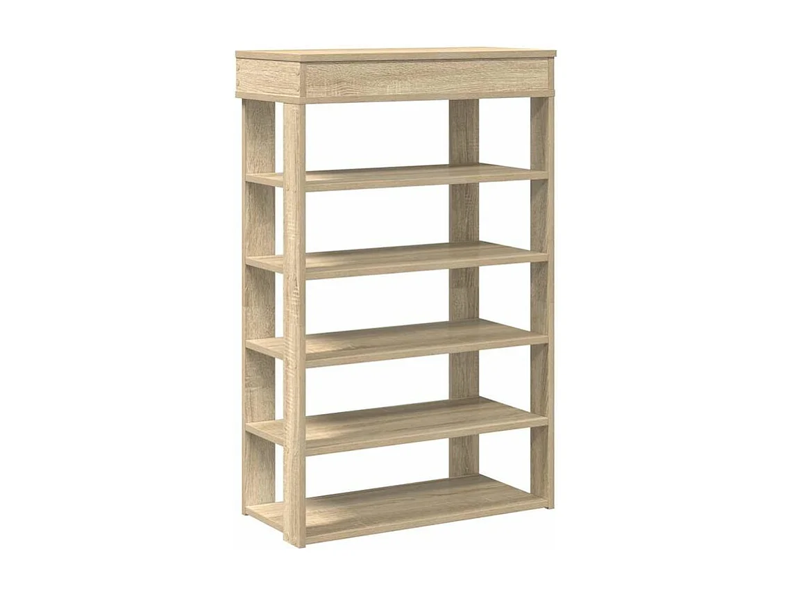 Étagère à chaussures chêne sonoma 60x30x98 bois d'ingénierie