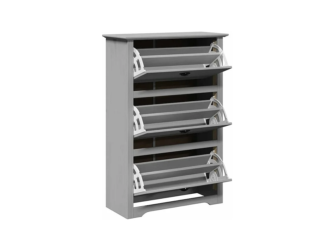 Étagère à chaussures BODO gris 80x35x118