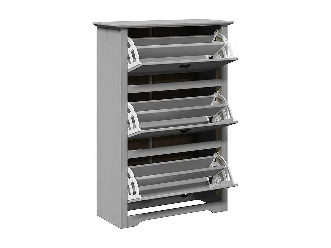 Étagère à chaussures BODO gris 80x35x118