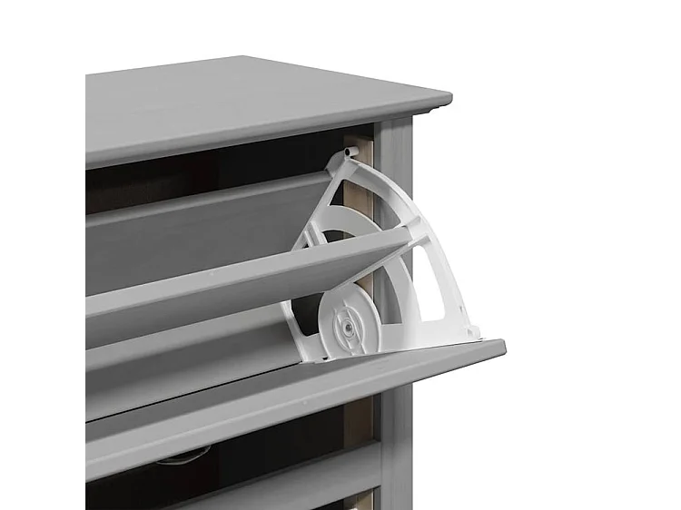 Étagère à chaussures BODO gris 80x35x118