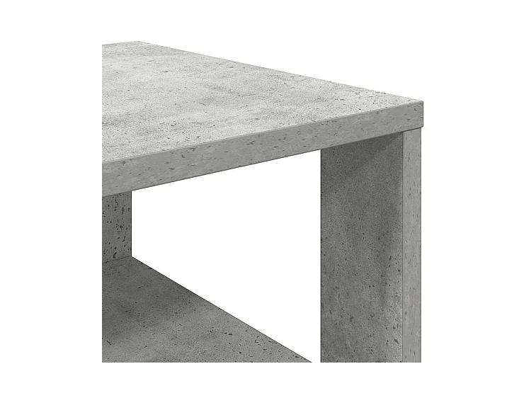 Étagère à chaussures gris béton 61x32x105 bois d'ingénierie