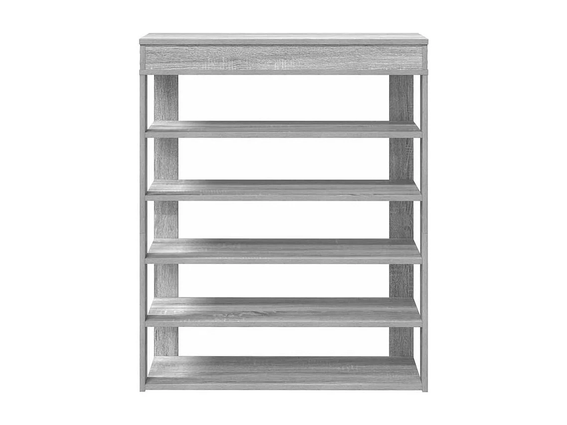 Étagère à chaussures sonoma gris 80x30x98 bois d'ingénierie