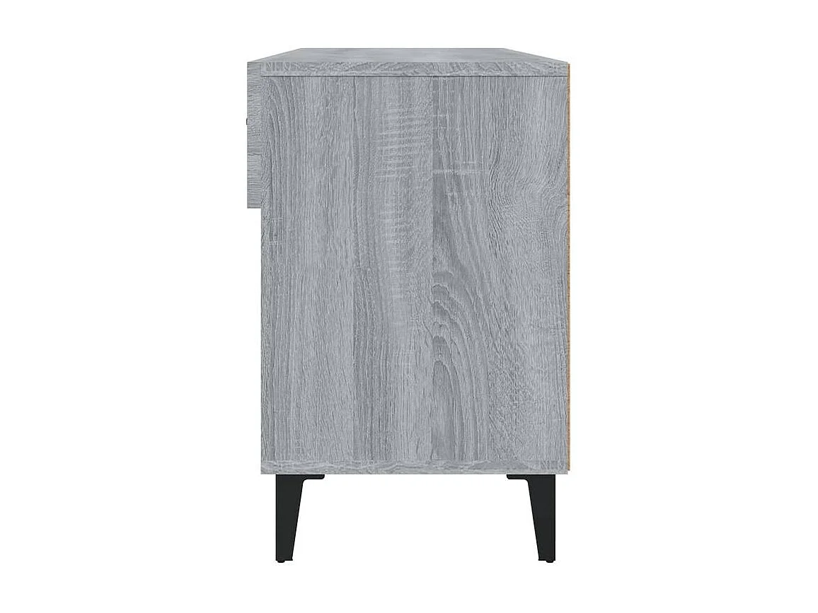 Meuble à chaussures Sonoma gris 102x35x55 Bois d'ingénierie