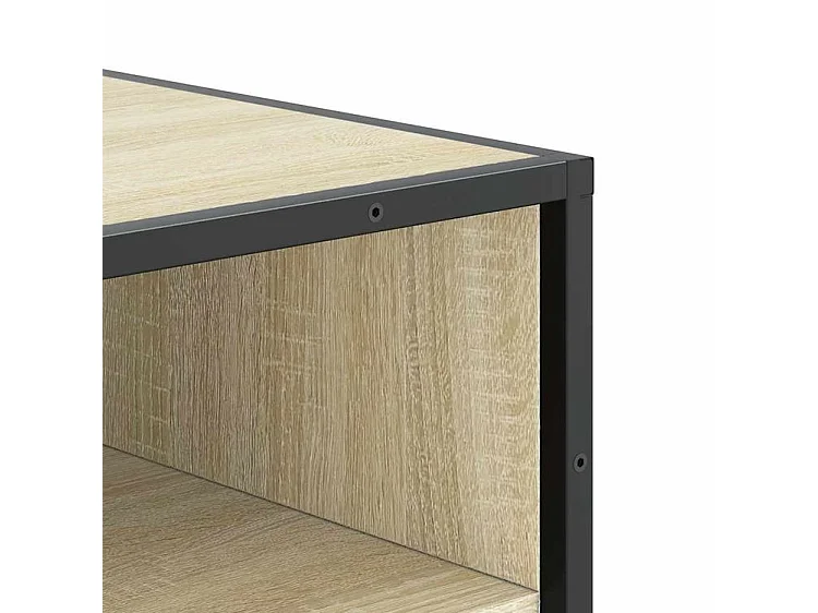 Étagère à chaussures chêne sonoma 48x38x97,5 bois ingénierie