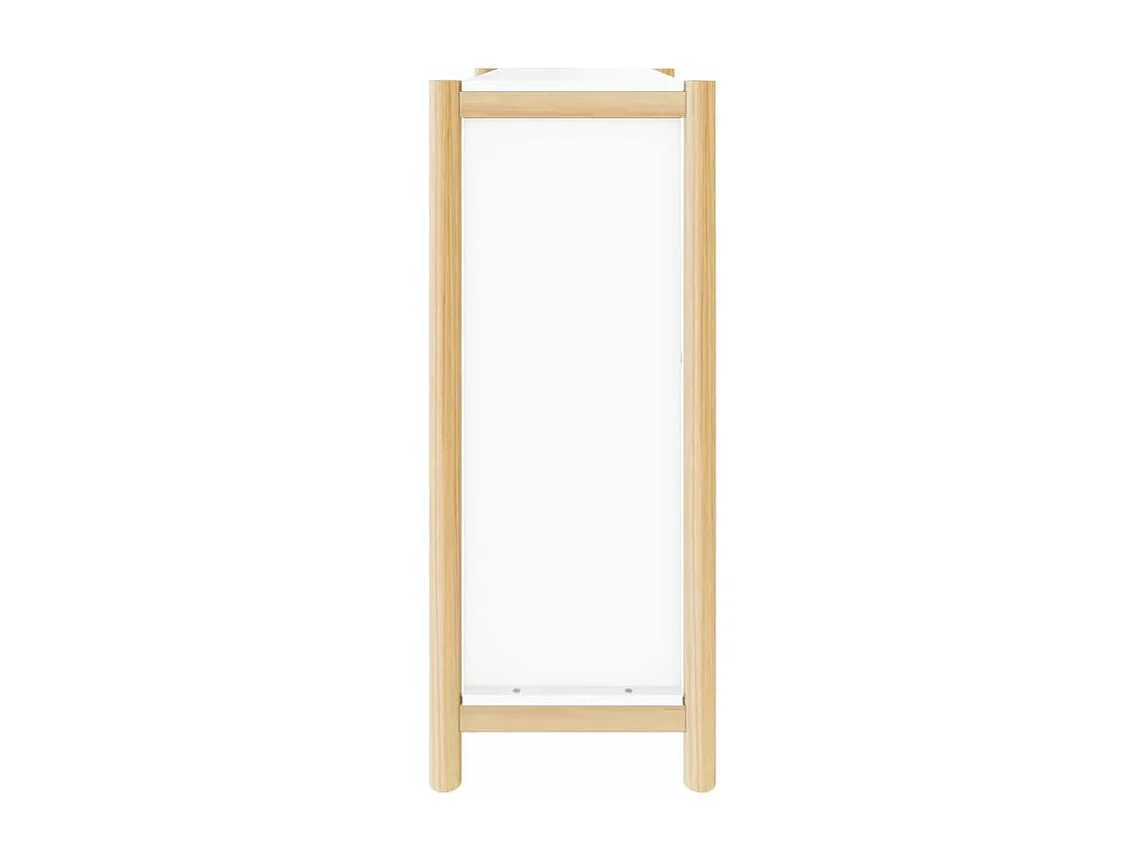 Armoire à chaussures Blanc 57,5x33x80 Bois d'ingénierie