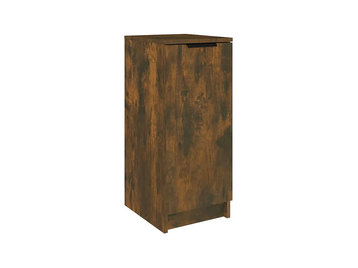 Armoire à chaussures Chêne fumé 30x35x70 Bois d'ingénierie