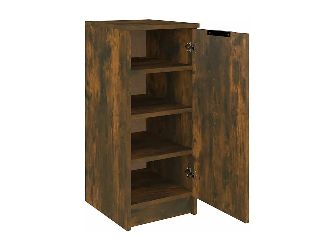 Armoire à chaussures Chêne fumé 30x35x70 Bois d'ingénierie