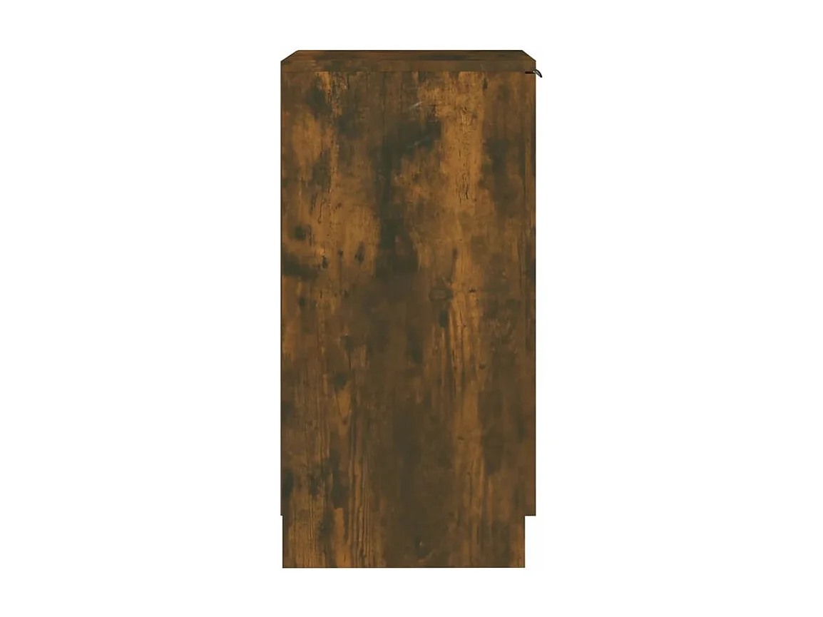 Armoire à chaussures Chêne fumé 30x35x70 Bois d'ingénierie