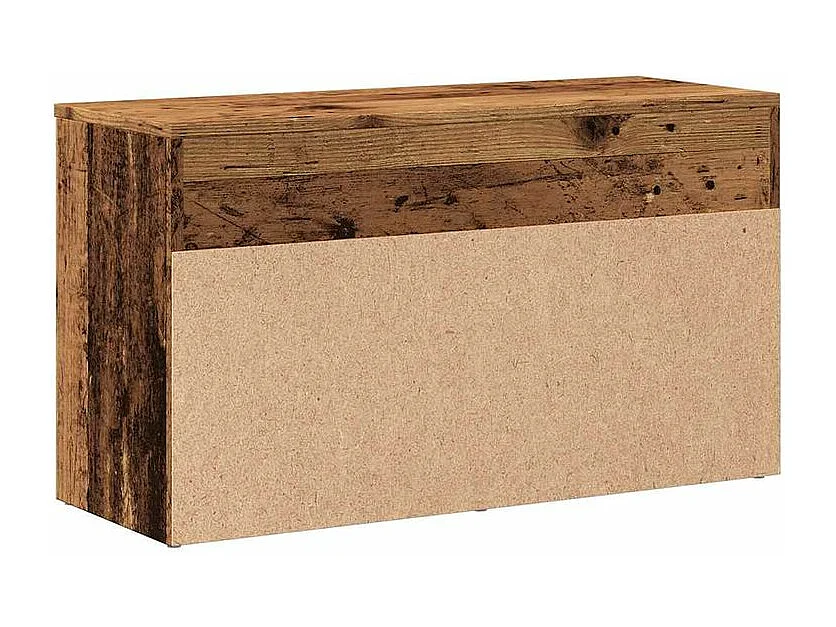 Banc à chaussures avec coffre de rangement Lula L80xH45xP30 – Chic et pratique-Couleur Marron noisette