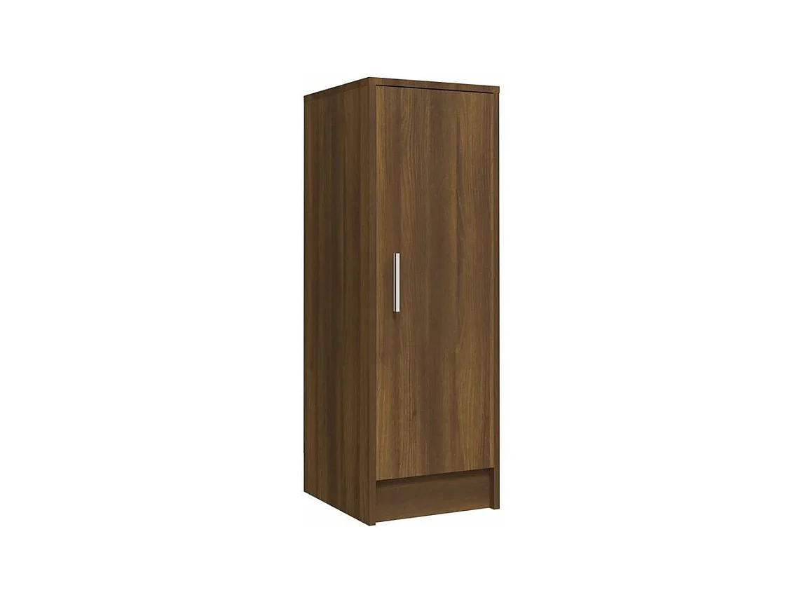 Armoire à chaussures en bois Kompo L32xP35xH92 - Sobre et discréte-Couleur Noyer