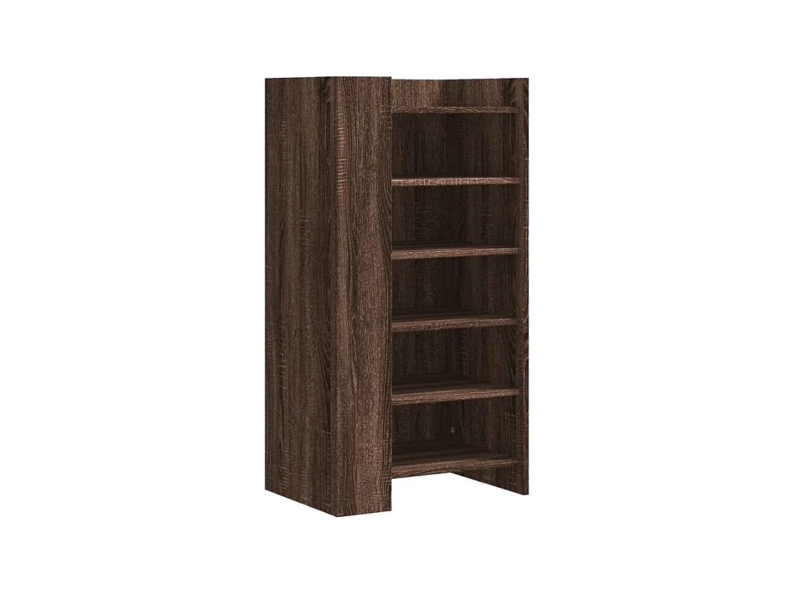 Armoire à chaussures chêne marron 52x37,5x100