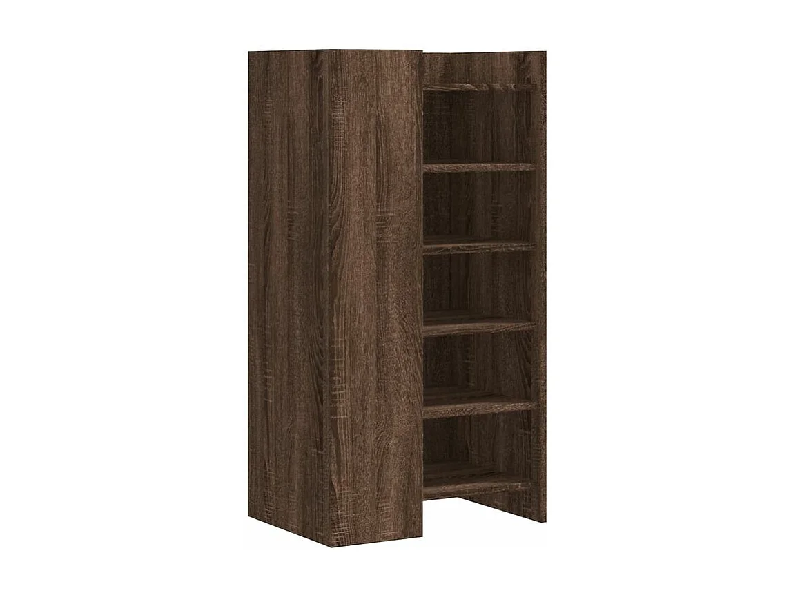 Armoire à chaussures chêne marron 52x37,5x100
