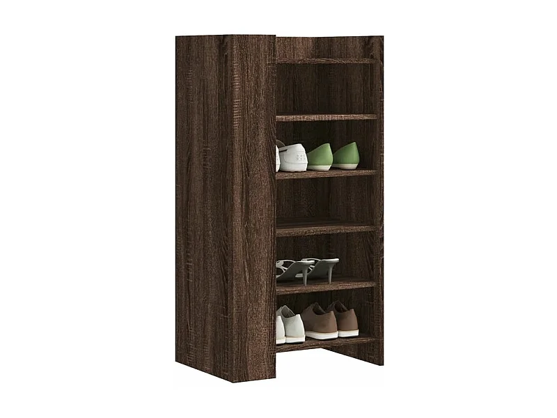 Armoire à chaussures chêne marron 52x37,5x100
