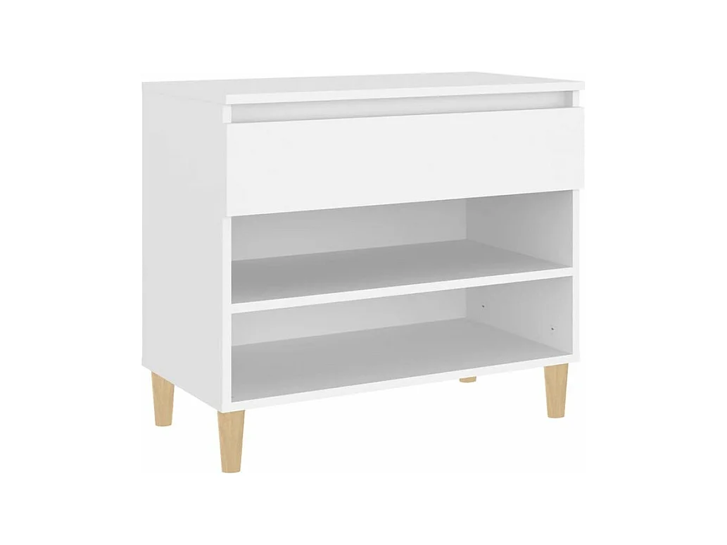 Armoire à chaussures Blanc 70x36x60 Bois d'ingénierie