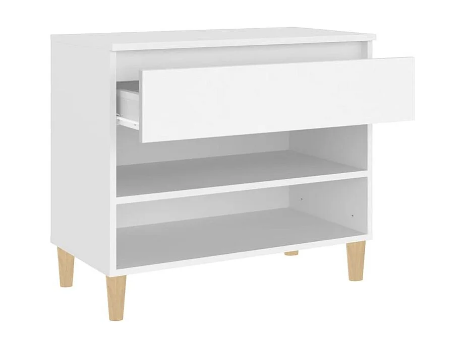 Armoire à chaussures Blanc 70x36x60 Bois d'ingénierie