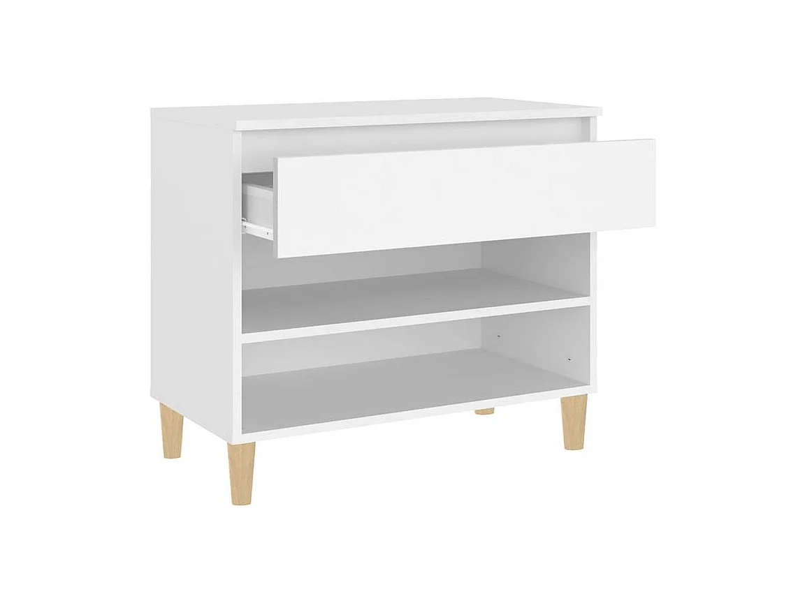 Armoire à chaussures Blanc 70x36x60 Bois d'ingénierie