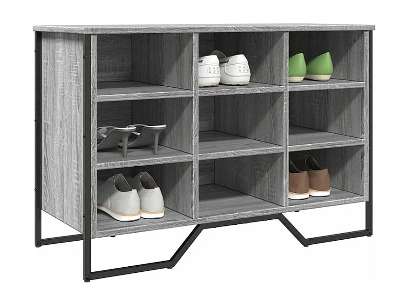 Armoire à chaussures sonoma gris 90x38x61,5 bois d'ingénierie