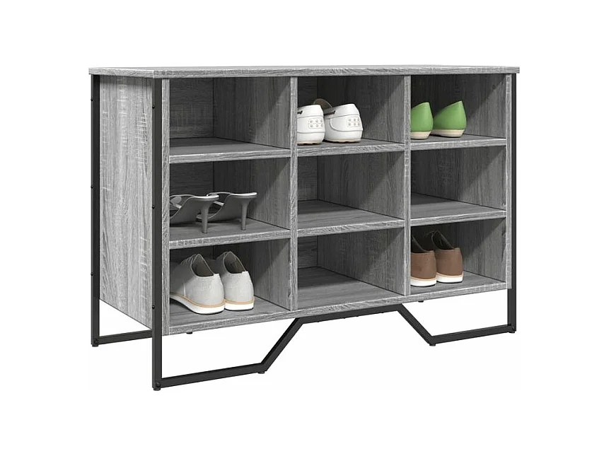 Armoire à chaussures sonoma gris 90x38x61,5 bois d'ingénierie