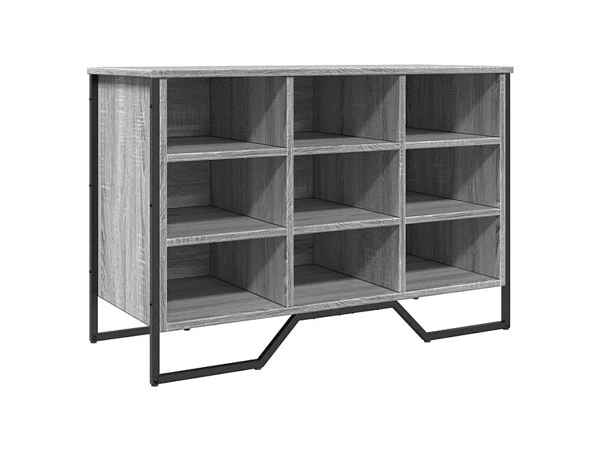 Armoire à chaussures sonoma gris 90x38x61,5 bois d'ingénierie
