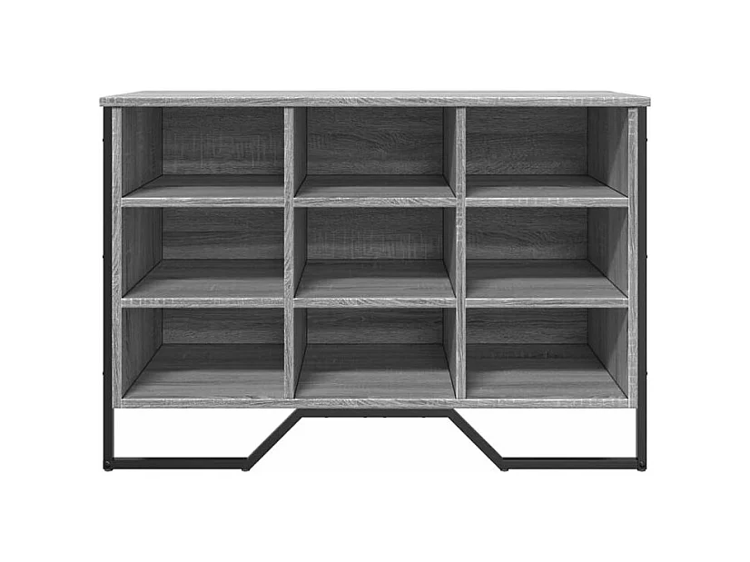 Armoire à chaussures sonoma gris 90x38x61,5 bois d'ingénierie