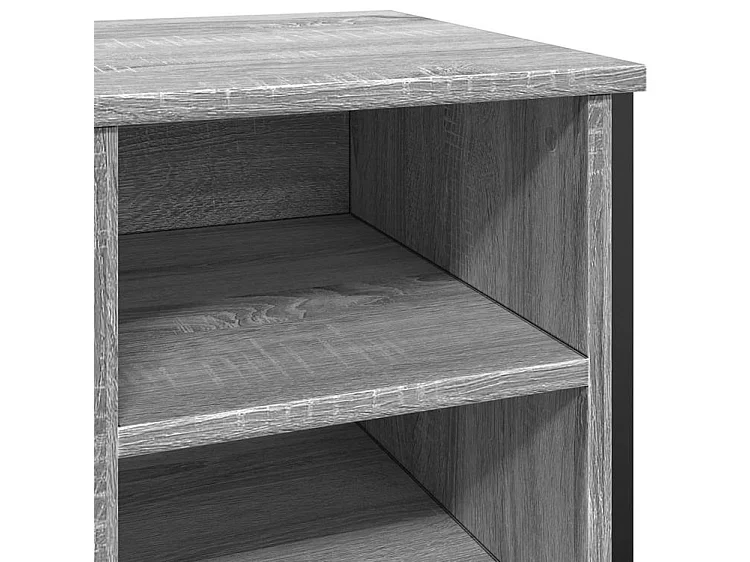 Armoire à chaussures sonoma gris 90x38x61,5 bois d'ingénierie